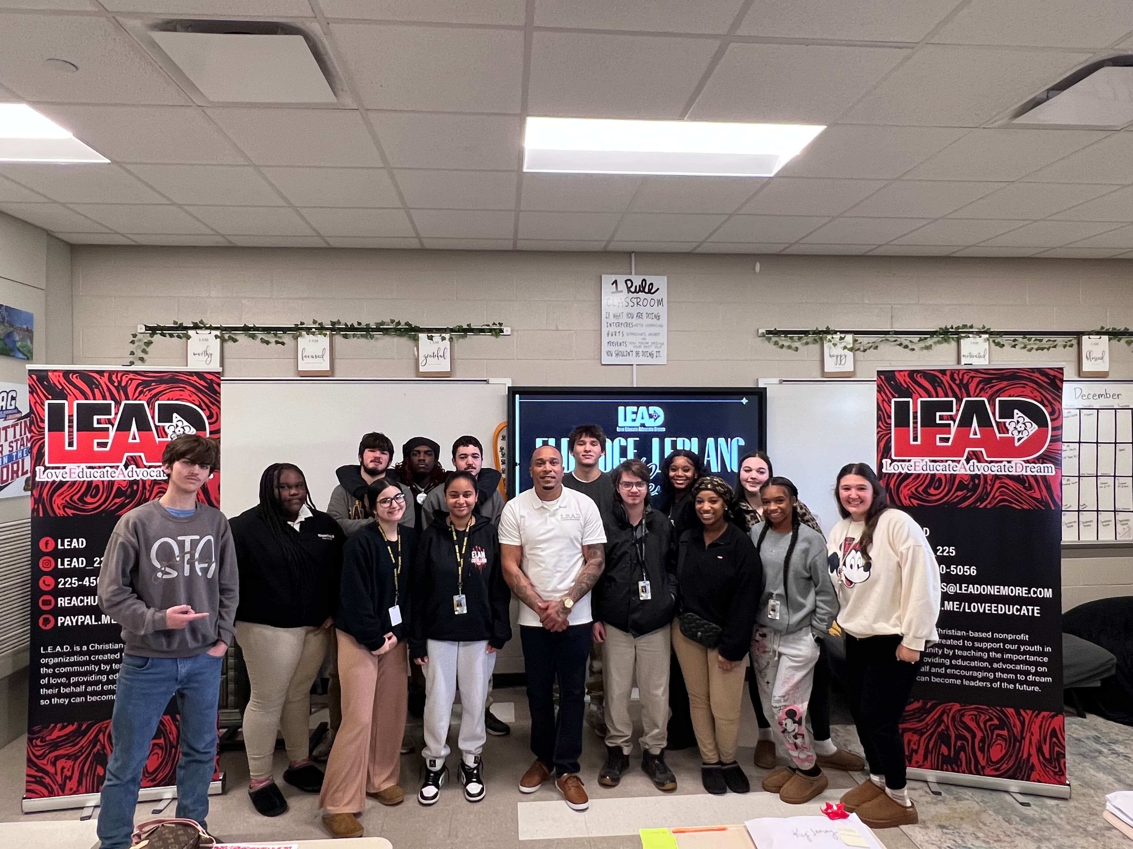 LEAD youth participants in group activity