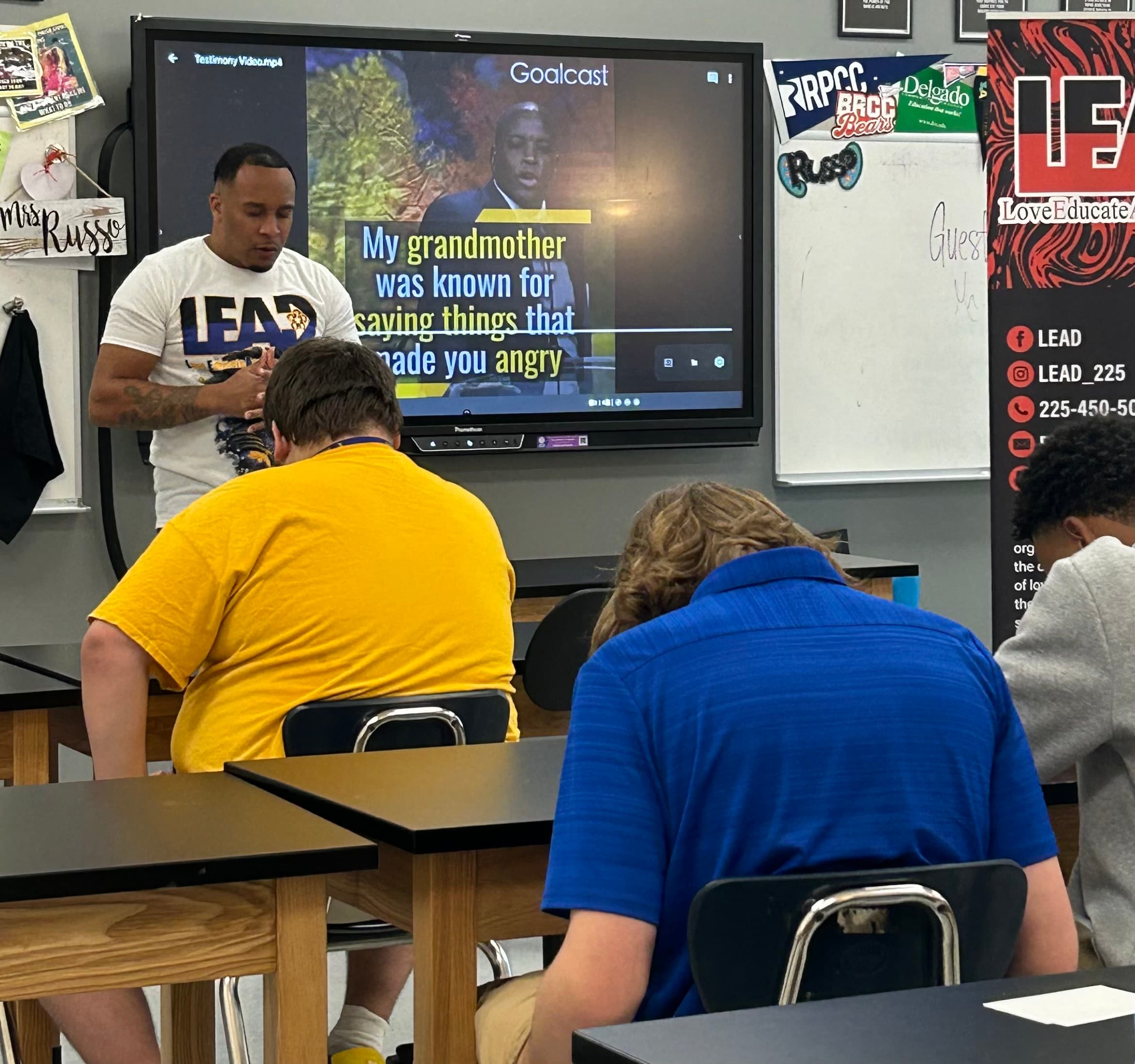 LEAD mentorship session with youth