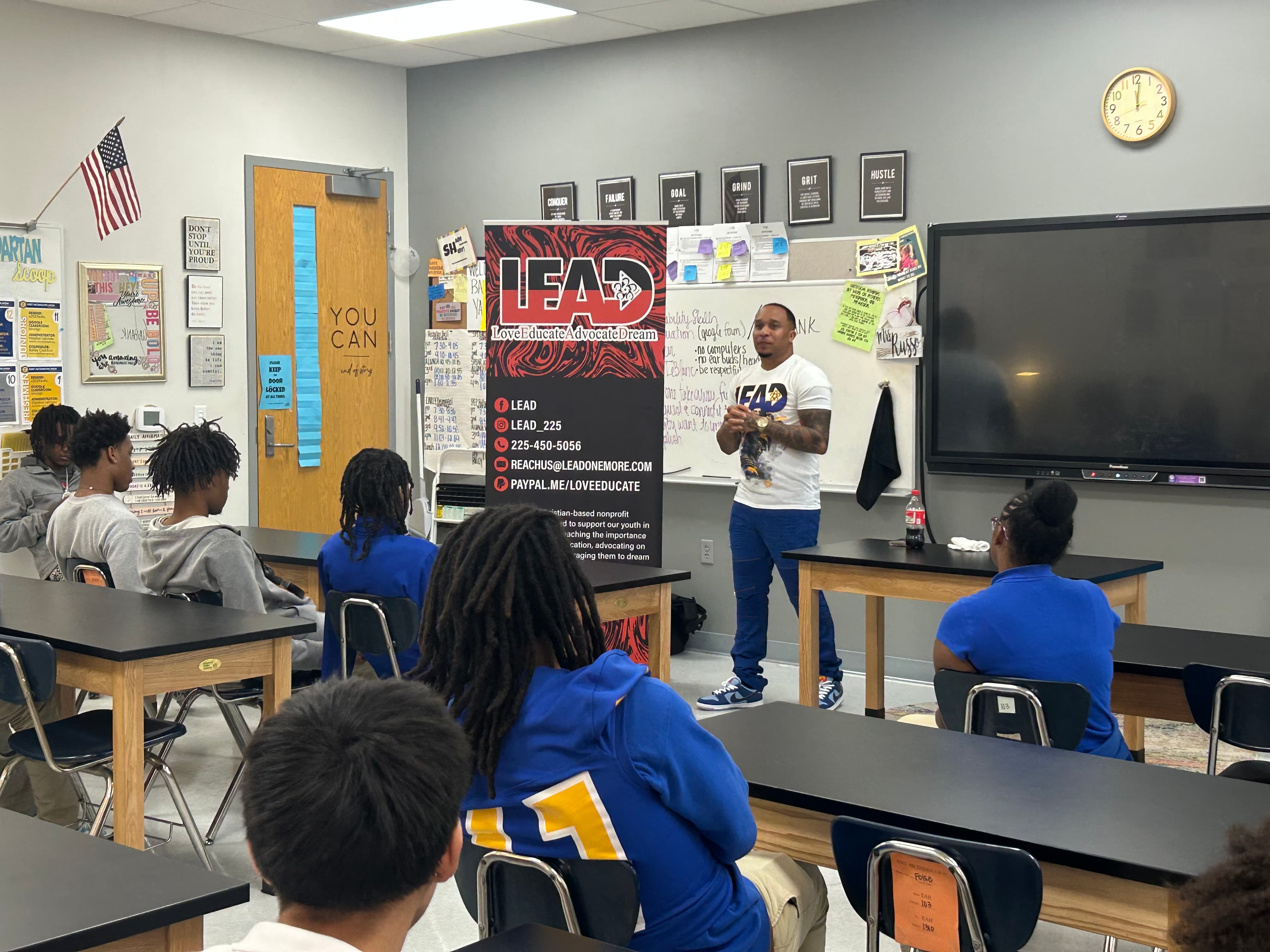 LEAD program participants engaged in learning